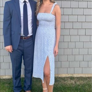 Abercrombie blue midi dress